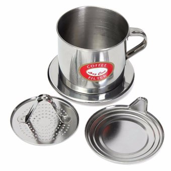 Fancyqube Stainless Steel Vietnamese Drip Coffee Filter Maker Pot Infuser For For Office Home Traveling June 2018 - 2 Fancyqube Stainless Steel Vietnamese Drip Coffee Filter Maker Pot Infuser for For Office Home Traveling - 2