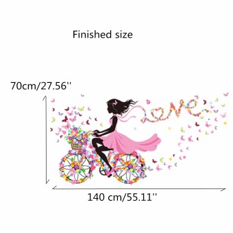 Flower & Girl Removable Wall Sticker Vinyl Decal DIY Room Home Mural Decor June 2018 - 4 Flower & Girl Removable Wall Sticker Vinyl Decal DIY Room Home Mural Decor - 4