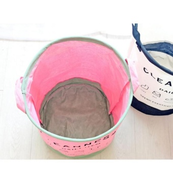 Foldable Linen Cotton Laundry Baskets Storage Basket Dirty BarrelWaterproof Clothes Basket Bra Necktie Socks Storage Box Bag BinsOrganizer 35X40cm - Intl June 2018 - 4 Foldable Linen Cotton Laundry Baskets Storage Basket Dirty BarrelWaterproof Clothes Basket Bra Necktie Socks Storage Box Bag BinsOrganizer 35X40cm - intl - 4