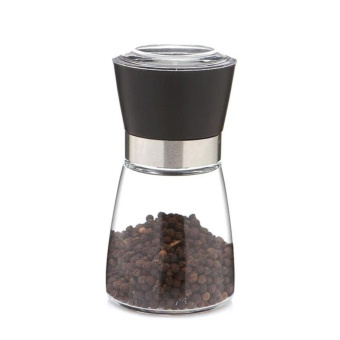 Glass Salt Pepper Mill Grinder Spice Container Condiment Jar Holder Grinding Bottle Color:Black July 2018 - 2 Glass Salt Pepper Mill Grinder Spice Container Condiment Jar Holder Grinding Bottle color:Black - 2