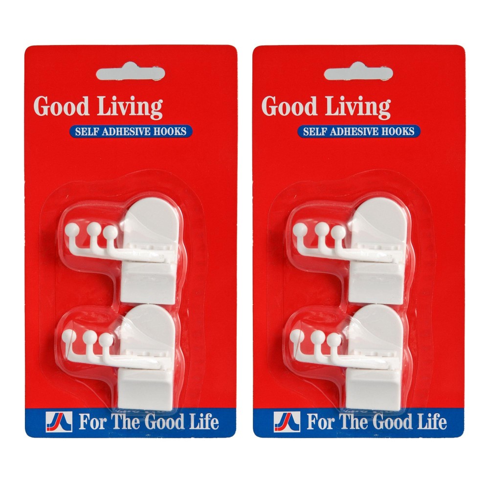 GOOD LIVING PLASTIC HOOK SWING TYPE 2PCS/CARD (2 Sets) Philippines