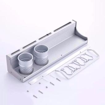 GX Space Aluminum Kitchen Shelf Wall Hanging Rack Storage Cutterpendant Supplies Seasoning Rack - Intl June 2018 - 2 GX Space Aluminum Kitchen Shelf wall hanging rack storage cutterpendant supplies seasoning rack - intl - 2