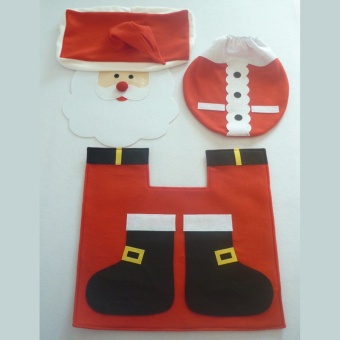 HengSong Santa Claus Toilet Seat Cover Of Old Public Toilet Seatwith Toilet Cover With Water Tank Cap + Towel Cover - Intl June 2018 - 2 HengSong Santa Claus toilet seat cover of old public toilet seatwith toilet cover with water tank cap + towel cover - intl - 2