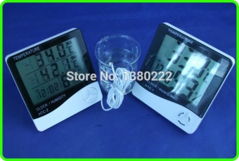 High Quality LCD Digital Thermometer Hygrometer With Temperature And Humidity Dual Sensors Show Indoor Outdoor In Same Time - Intl May 2018 - 5 high quality LCD Digital Thermometer Hygrometer with Temperature and humidity Dual Sensors show indoor outdoor in same time - intl - 5