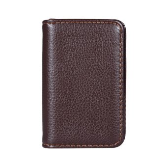 High-quality Pocket Size Synthetic PU Leather Business Name CardHolder Case Box Wallet Brown - Intl June 2018 - 4 High-quality Pocket Size Synthetic PU Leather Business Name CardHolder Case Box Wallet Brown - intl - 4