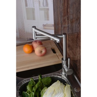 High Quality Stainless Steel Kitchen Sink Faucet Cold And Hot WaterTap Mixer(Silver) - Intl June 2018 - 4 High Quality Stainless Steel Kitchen Sink Faucet Cold and Hot WaterTap Mixer(Silver) - Intl - 4