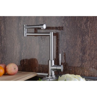 High Quality Stainless Steel Kitchen Sink Faucet Cold And Hot WaterTap Mixer(Silver) - Intl June 2018 - 5 High Quality Stainless Steel Kitchen Sink Faucet Cold and Hot WaterTap Mixer(Silver) - Intl - 5