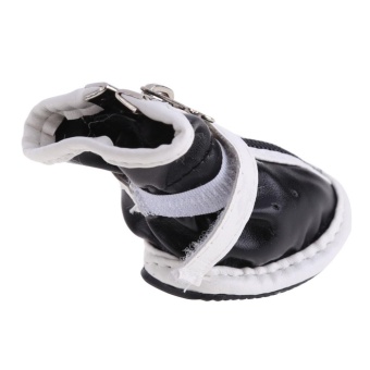 Hot PU Comfortable Boots Waterproof Shoes For Small Big Pet DogBlack No.5 - Intl June 2018 - 3 Hot PU Comfortable Boots Waterproof Shoes For Small Big Pet DogBlack No.5 - intl - 3