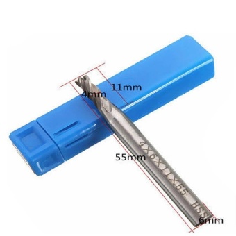 HSS Straight Shank 4 Flute End Mill Cutter Drill Bit1.5/2/2.5/3/4/5/6mm Drill - Intl June 2018 - 2 HSS Straight Shank 4 Flute End Mill Cutter Drill Bit1.5/2/2.5/3/4/5/6mm Drill - intl - 2