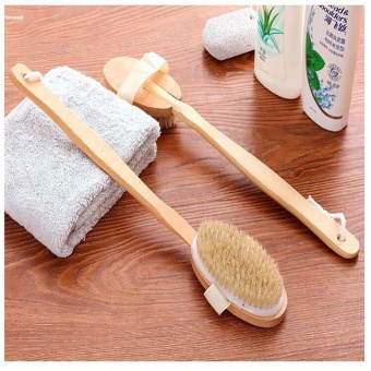 HYX HOT SALE!!!Back Scrubber Long Wooden Handle Bristle Shower Bath Body Brush Dry Skin Brush - Intl April 2018 - 2 HYX HOT SALE!!!Back Scrubber Long Wooden Handle Bristle Shower Bath Body Brush Dry Skin Brush - intl - 2