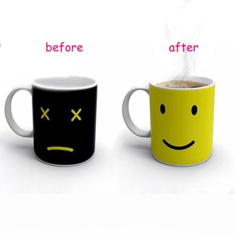 Iyach Heat Activated Design Smiley Face Changing Mug (Black) June 2018 - 3 Iyach Heat Activated Design Smiley Face Changing Mug (Black) - 3