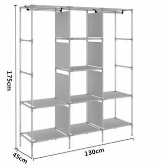 J&J High Capacity 3 Door 88130 Folding Wardrobe Cupboard June 2018 - 2 J&J High Capacity 3 Door 88130 Folding Wardrobe Cupboard - 2