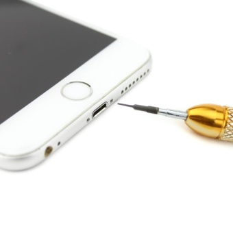 JIAFA JF-338-5X Pentalobe 0.8 Screwdriver For IPhone Charging PortScrews(Gold) - Intl June 2018 - 5 JIAFA JF-338-5X Pentalobe 0.8 Screwdriver for iPhone Charging PortScrews(Gold) - intl - 5