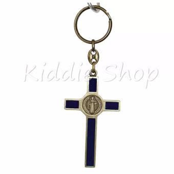 KEYCHAIN CROSS HOLY CATHOLIC (BLUE VINTAGE BRONZE) June 2018 - 3 KEYCHAIN CROSS HOLY CATHOLIC (BLUE VINTAGE BRONZE) - 3