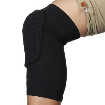 Knee Pad Protector Leg Patella Calf Support Guard Sleeve Brace Sports Basketball (Black) L June 2018 - 2 Knee Pad Protector Leg Patella Calf Support Guard Sleeve Brace Sports Basketball (Black) L - 2