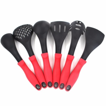Korea 6pcs Cooking Utensil Heat Resistant Ladle (Red/Black) With 7Pcs/set Perfect Portions Portable Lunch Box Kitchen Dining June 2018 - 2 Korea 6pcs Cooking Utensil Heat Resistant Ladle (Red/Black) with 7Pcs/set Perfect Portions Portable Lunch Box Kitchen Dining - 2
