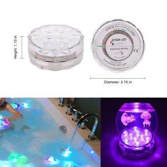 Lan Yu Litake 4 Packed Submersible Lights RGB Multi-colorWater-resistant IP67 With Remote Control Floral Decoration ForAquarium Pond Vase Base Party Wedding Halloween Christmas HolidayLighting - Intl June 2018 - 4 Lan Yu Litake 4 Packed Submersible Lights RGB Multi-colorWater-resistant IP67 With Remote Control Floral Decoration forAquarium Pond Vase Base Party Wedding Halloween Christmas HolidayLighting - intl - 4