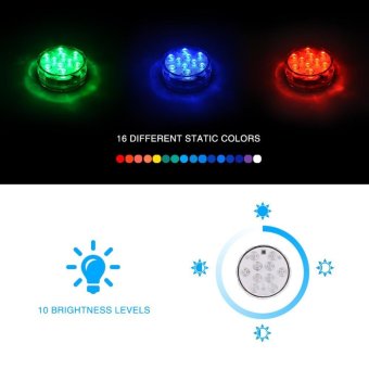 Lan Yu Litake 4 Packed Submersible Lights RGB Multi-colorWater-resistant IP67 With Remote Control Floral Decoration ForAquarium Pond Vase Base Party Wedding Halloween Christmas HolidayLighting - Intl June 2018 - 3 Lan Yu Litake 4 Packed Submersible Lights RGB Multi-colorWater-resistant IP67 With Remote Control Floral Decoration forAquarium Pond Vase Base Party Wedding Halloween Christmas HolidayLighting - intl - 3