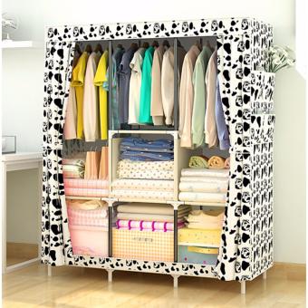 Large Size Quality Fashion Simple Multifunction Cloth Wardrobe Storage Cabinets C-77130 June 2018 - 4 Large Size Quality Fashion Simple Multifunction Cloth Wardrobe Storage Cabinets C-77130 - 4