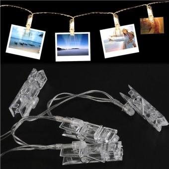 LEDMOMO 5m 40 LED Photo Clip String Lights 3000K For Hanging Pictures / Notes / Artwork (Warm White) - Intl June 2018 - 3 LEDMOMO 5m 40 LED Photo Clip String Lights 3000K for Hanging Pictures / Notes / Artwork (Warm White) - intl - 3