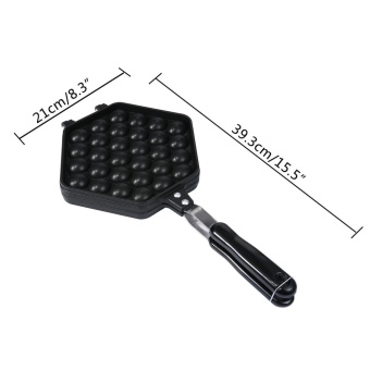 Leegoal Egg Waffle Pan,Non-Stick Grill Egg Cake Pan Egg Puff Waffle Maker Double Sided Iron Pressure Pan,Black - Intl June 2018 - 2 leegoal Egg Waffle Pan,Non-Stick Grill Egg Cake Pan Egg Puff Waffle Maker Double Sided Iron Pressure Pan,Black - intl - 2