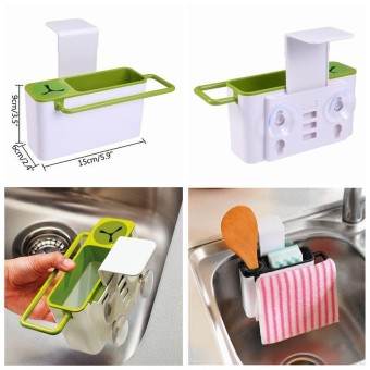 Leegoal Sink Caddy Kitchen Sink Organizer Holder For Dish, SoapSponge Brush Holder Drains Water Dishwasher, Sponge Holder DryingRack Holders Dish Drying Rack Sink Shelf,Green+White - Intl June 2018 - 3 leegoal Sink Caddy Kitchen Sink Organizer Holder For Dish, SoapSponge Brush Holder Drains Water Dishwasher, Sponge Holder DryingRack Holders Dish Drying Rack Sink Shelf,Green+White - intl - 3