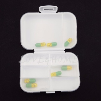 LOVE&HOME Plastic Portable 8 Slots Pills Box Medicine Tablets Storage (White) June 2018 - 4 LOVE&HOME Plastic Portable 8 Slots Pills Box Medicine Tablets Storage (White) - 4