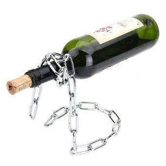 Magic Chain Bottle Holder BOXED GIFT Rack Stand For Wine Decanter April 2018 - 4 Magic Chain Bottle Holder BOXED GIFT Rack Stand For Wine Decanter - 4