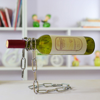 Magic Chain Bottle Holder BOXED GIFT Rack Stand For Wine Decanter April 2018 - 5 Magic Chain Bottle Holder BOXED GIFT Rack Stand For Wine Decanter - 5