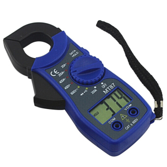 Mini Handheld LCD Display Digital AC DC Voltmeter Ammeter Ohmmeter Tester Clamp Meter Multimeter Blue June 2018 - 3 Mini Handheld LCD Display Digital AC DC Voltmeter Ammeter Ohmmeter Tester Clamp Meter Multimeter Blue - 3