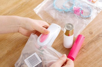 Mini Portable Snacks Plastic Bag Sealer White + Powder Cover - Intl July 2018 - 4 Mini Portable Snacks Plastic Bag Sealer White + Powder Cover - intl - 4