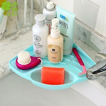 Multifunctional Kitchen Sink Triangle Racks Soap Stand StorageOrganizer Box Holder (Green) By LuckyG - Intl June 2018 - 2 Multifunctional Kitchen Sink Triangle Racks Soap Stand StorageOrganizer Box Holder (Green) by LuckyG - intl - 2