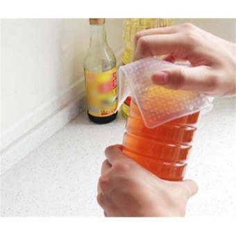 Multifunctional Silicone Food Wrap Clear Reusable Silicone WrapsSeal Cover Stretch Fresh Keeping Kitchen Tools Cooking (4 Pcs) -intl June 2018 - 5 Multifunctional Silicone Food Wrap Clear Reusable Silicone WrapsSeal Cover Stretch Fresh Keeping Kitchen Tools Cooking (4 Pcs) -intl - 5