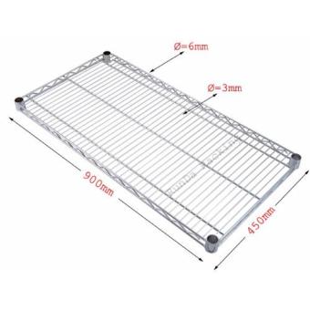 NEW Chrome Storage Rack 4-Tier Organizer Kitchen Shelving CarbonSteel Wire Shelves June 2018 - 4 NEW Chrome Storage Rack 4-Tier Organizer Kitchen Shelving CarbonSteel Wire Shelves - 4
