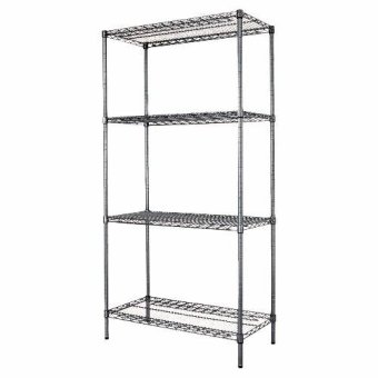 NEW Chrome Storage Rack 4-Tier Organizer Kitchen Shelving CarbonSteel Wire Shelves June 2018 - 2 NEW Chrome Storage Rack 4-Tier Organizer Kitchen Shelving CarbonSteel Wire Shelves - 2