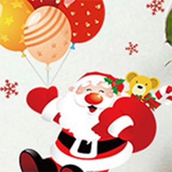 New Fashion Christmas Tree Santa Claus Bedroom Living RoomRemovable Decorative Wall Stickers - Intl June 2018 - 2 New Fashion Christmas Tree Santa Claus Bedroom Living RoomRemovable Decorative Wall Stickers - intl - 2