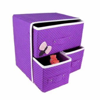 New Folding 3 Drawer Fabric Storage Box Organizer May 2018 - 5 New Folding 3 Drawer Fabric Storage Box Organizer - 5