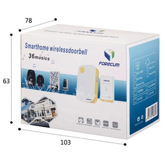 New Forecum FK-06M Smart Waterproof Plug-in Type Wireless Doorbellwith 36 Kinds Melodies (US Standard) Black - Intl July 2018 - 4 New Forecum FK-06M Smart Waterproof Plug-in Type Wireless Doorbellwith 36 Kinds Melodies (US Standard) Black - intl - 4