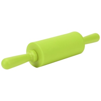 Non-stick Silicone Rolling Pin Pastry Dough Roller Baking Tool WithPlastic Handle (Green) - Intl June 2018 - 3 Non-stick Silicone Rolling Pin Pastry Dough Roller Baking Tool withPlastic Handle (Green) - intl - 3