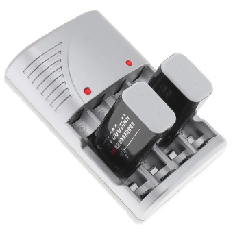 PALO 4 Independent Slots Battery Smart Charger With LED Indicatorfor AA / AAA / 9v / Ni-MH / Ni-Cd Batteries Support DifferentBattery Mixed Charging - Intl June 2018 - 2 PALO 4 Independent Slots Battery Smart Charger with LED Indicatorfor AA / AAA / 9v / Ni-MH / Ni-Cd Batteries Support DifferentBattery Mixed Charging - intl - 2