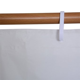 Plain Shower Curtain With Free 2pc Shower Cap Set (White) June 2018 - 5 Plain Shower Curtain with free 2pc Shower Cap Set (White) - 5