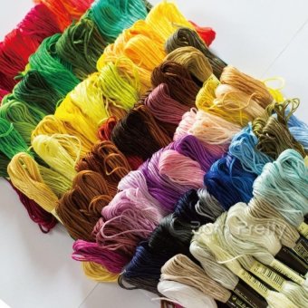 PLATIM 50 Threads/Set Dmc Floss Skein Cross Stitch Threads Embroiderysewing (Random Color ) June 2018 - 2 PLATIM 50 Threads/Set Dmc Floss Skein Cross Stitch Threads Embroiderysewing (Random Color ) - 2
