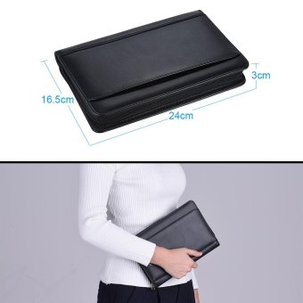 Portable Business Portfolio Padfolio Folder Document Case Organizer A5 PU Leather With Business Card Holder Memo Note Pad Black - Intl June 2018 - 5 Portable Business Portfolio Padfolio Folder Document Case Organizer A5 PU Leather with Business Card Holder Memo Note Pad Black - intl - 5