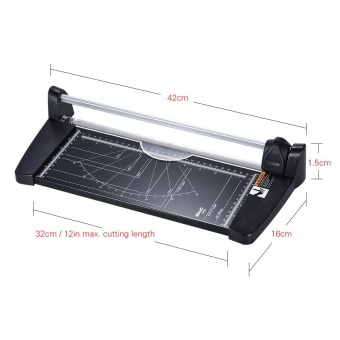 Professional A4 Rotary Paper Trimmer Cutters Guillotine With 10 Sheets Cutting Capacity For School Business Office Supplies - Intl June 2018 - 3 Professional A4 Rotary Paper Trimmer Cutters Guillotine with 10 Sheets Cutting Capacity for School Business Office Supplies - intl - 3