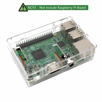 Raspberry Pi Clear Protective Case For Raspberry Pi 3 Model B, Pi 2Model B & Pi Model B+ With 2x Heatsinks - Intl June 2018 - 2 Raspberry Pi Clear Protective Case for Raspberry Pi 3 Model B, Pi 2Model B & Pi Model B+ with 2x Heatsinks - intl - 2
