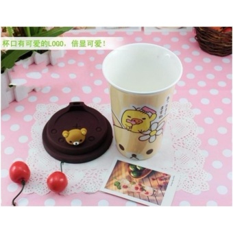 Rilakkuma Lovable Bear Ceramic Tumbler With Silicone Lid 350ml June 2018 - 2 Rilakkuma Lovable Bear Ceramic Tumbler with Silicone Lid 350ml - 2