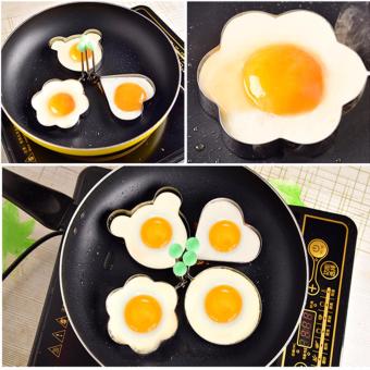 Rising Star 4pcs Set Stainless Steel Pancake Mould Kitchen FriedEgg Shaper Cooking Tools Free BBQ Brush June 2018 - 4 Rising Star 4pcs Set Stainless Steel Pancake Mould Kitchen FriedEgg Shaper Cooking Tools Free BBQ Brush - 4