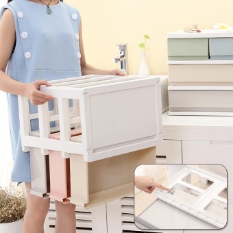 RuYiYu - 38.7 X 25.7 X 26cm, Multi Purpose Desktop Drawer UnitOrganizer,Bedroom 2 Layers Design Storage Box Container CabinetColorful - Intl June 2018 - 4 RuYiYu - 38.7 x 25.7 x 26cm, Multi Purpose Desktop Drawer UnitOrganizer,Bedroom 2 Layers Design Storage Box Container CabinetColorful - intl - 4