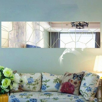 Silvery Mirror Moire Pattern Wall Sticker Home Room Decor Art MuralDIY - Intl June 2018 - 2 Silvery Mirror Moire Pattern Wall Sticker Home Room Decor Art MuralDIY - intl - 2