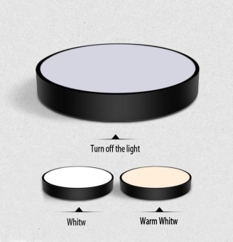 Simple Style Ceiling Lamps Living Room Bedroom Balcony CorridorsEnergy-Saving LED Diameter 23cm LED Warm Light (Black) June 2018 - 3 Simple Style Ceiling Lamps Living Room Bedroom Balcony CorridorsEnergy-Saving LED Diameter 23cm LED Warm Light (Black) - 3